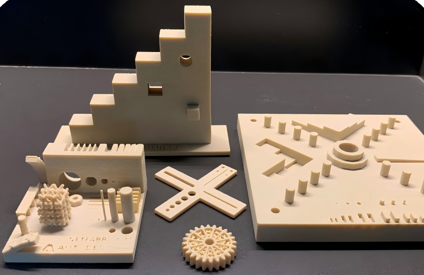 3D printed sample parts with TPM3D PEKK material